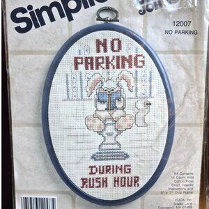 No Parking During Rush Hourcross stitch by Simplicity Dear Johns=unopened